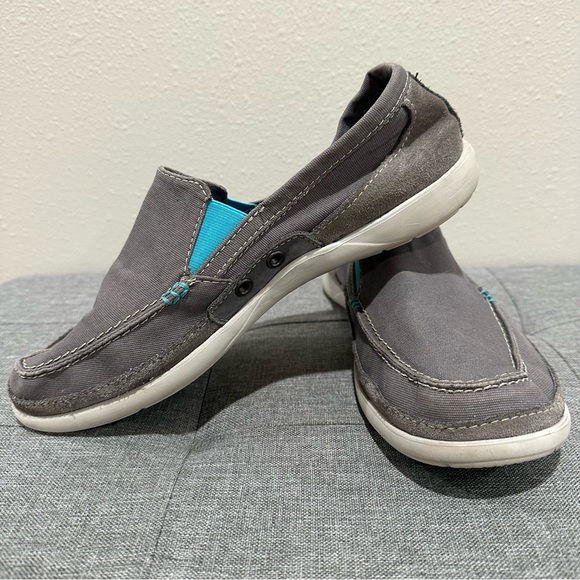 Crocs Walu Canvas/Suede Slip On Shoe - Picture 8 of 12